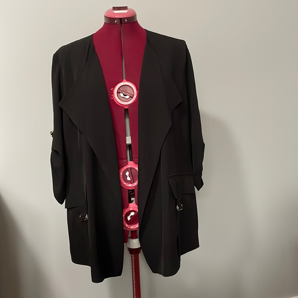 DKNY open front blazer
